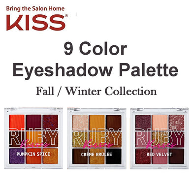 Ruby Kisses 9 Color  Eyeshadow Palette - Fall/Winter Collection