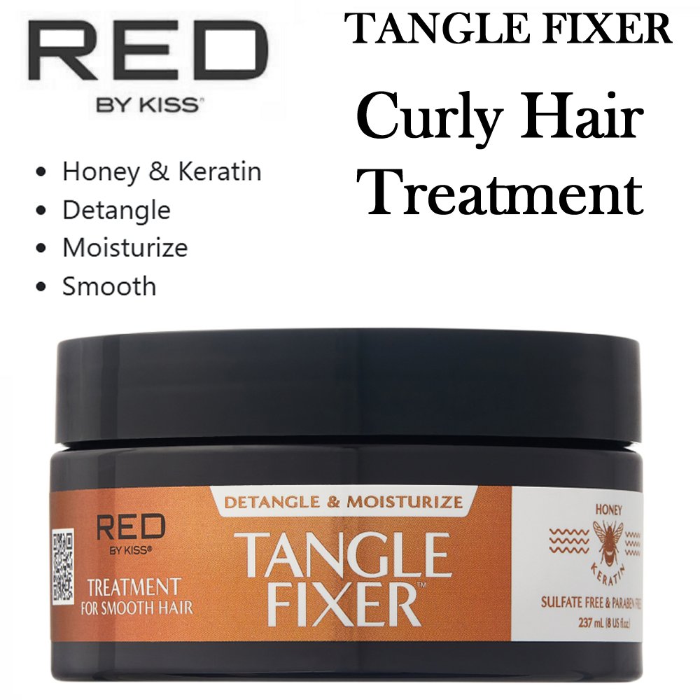 KISS Tangle Fixer Curly Hair Treatment, 8 oz (DT04)