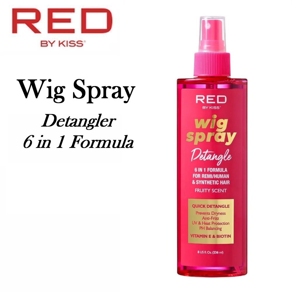 Red by Kiss Wig Spray Detangler, 8 oz (WS05)