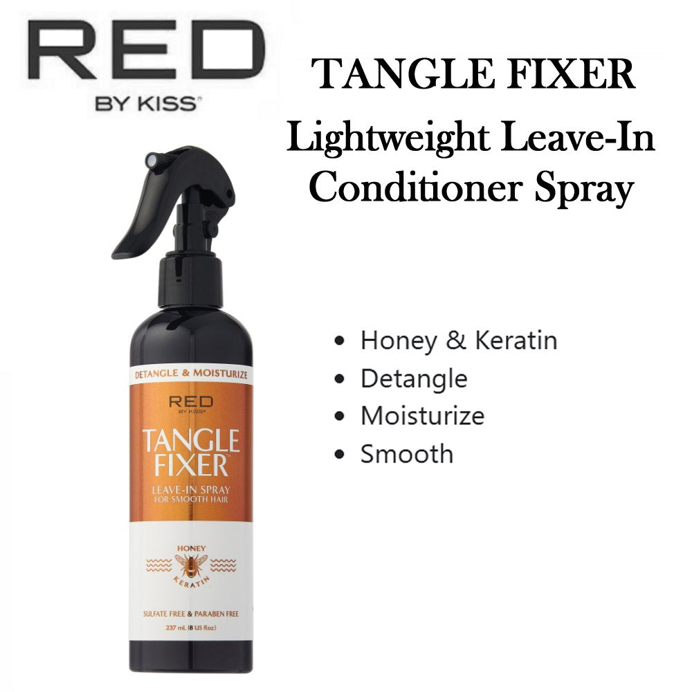 KISS Tangle Fixer Lightweight Leave-In Conditioner Spray, 8 oz (DT06)