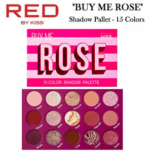 Kiss Shadow Palette "Buy Me Rose", 15 colors (KMSP01)