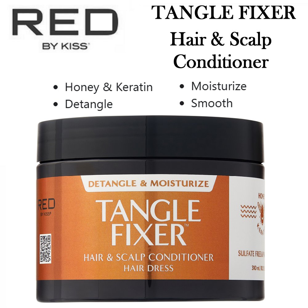 KISS Tangle Fixer Curly Hair & Scalp Conditioner, 10.5 oz (DT05)