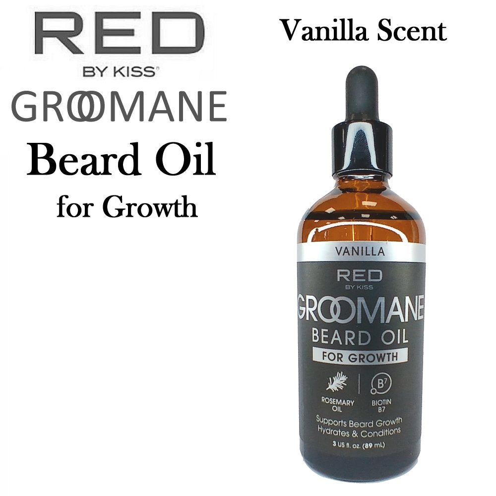 Groomane Beard Oil for Growth, Vanilla Scent, 3 oz (GR24)