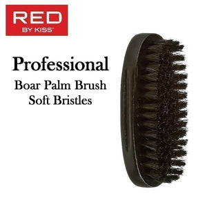 Red by Kiss Professional Boar Palm Brush, Soft Bristles (BOR01)