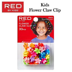 Red by Kiss Flower Claw Clip, 30 pieces (PN23)