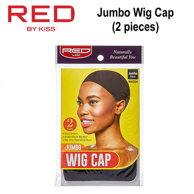 Red by Kiss Wig Cap, Jumbo Wig Cap, 2 pieces (HWC04)