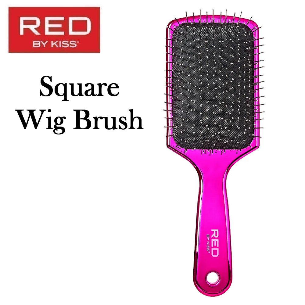 Red by Kiss Brush, Square Wig Brush (HH215)