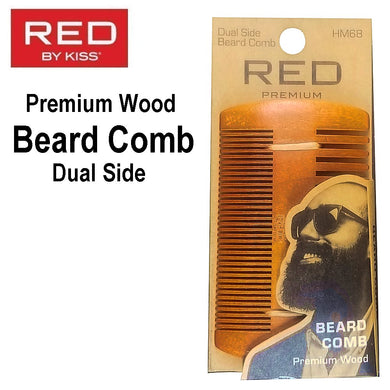 Red by Kiss Comb, Duel Side Beard Comb (HM68)