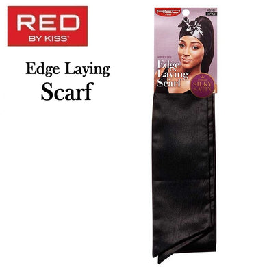 Red by Kiss Scarf, Edge Laying Scarf, Black (HQ101)