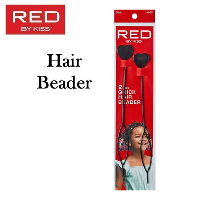 Red by Kiss Hair Beader, 2 pieces - Black (HA92)