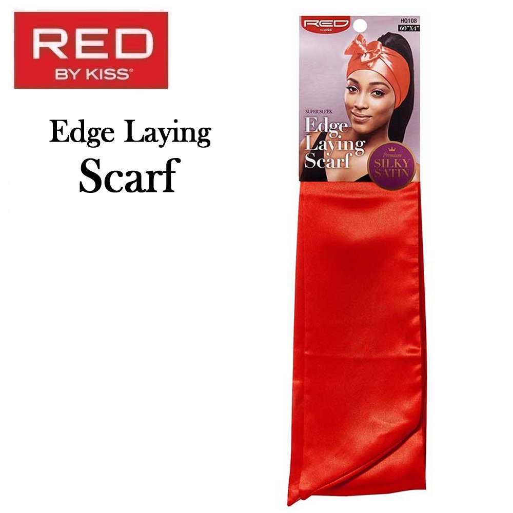 Red by Kiss Scarf, Edge Laying Scarf, Red (HQ108)