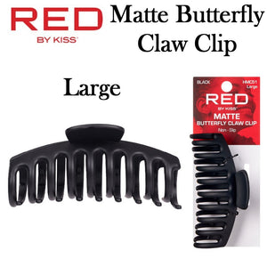 Red by Kiss Clip, Large Matte Butterfly Claw (HMC51)