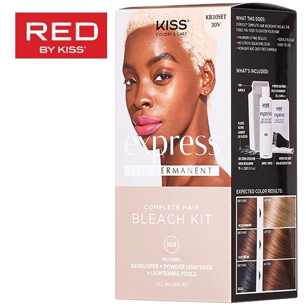 Red by Kiss Express Complete Hair Bleach Kit