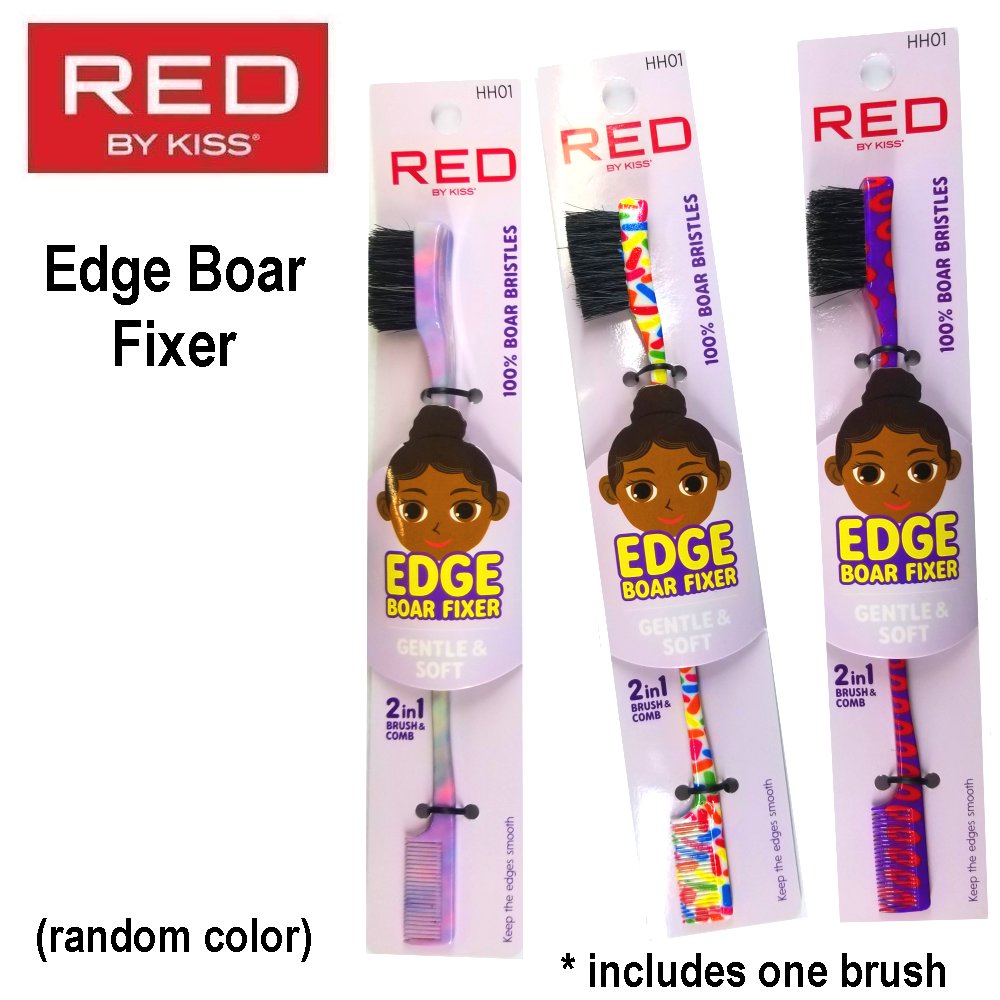 Red by Kiss Brush, Edge Boar Fixer (HH01) [Random Color]