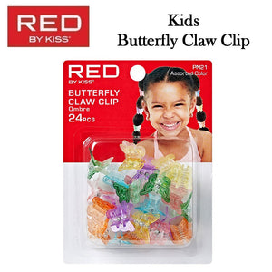 Red by Kiss Butterfly Claw Clip, 24 pieces (PN21)
