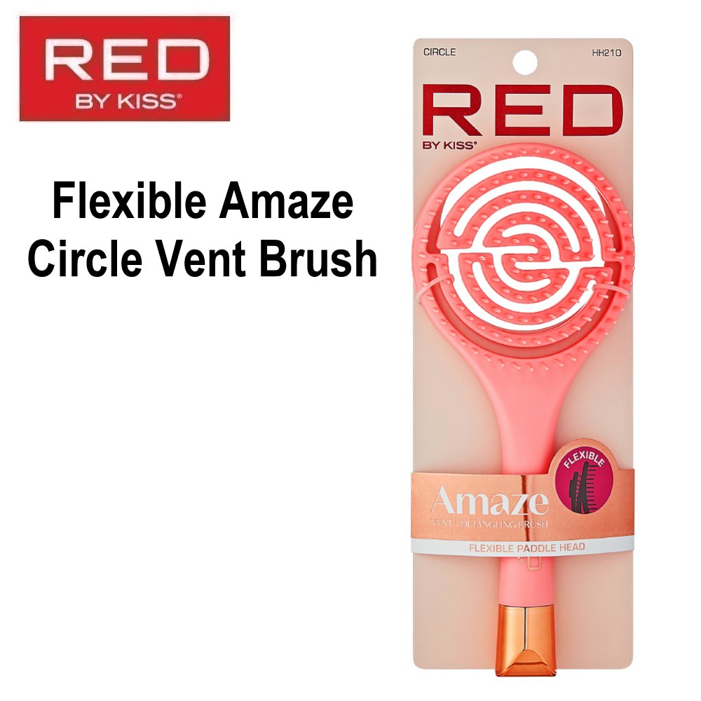 Red by Kiss Brush, Flexible Amaze Circle Vent Brush (HH210)