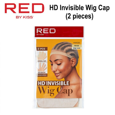 Red by Kiss Wig Cap, Beige HD Invisible Wig Cap, 2 pieces (HWC22)