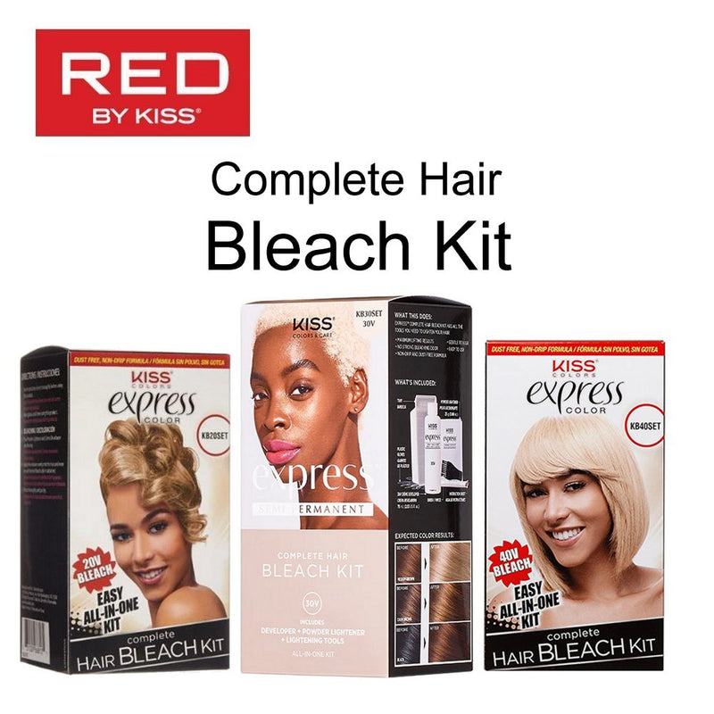 Red by Kiss Express Complete Hair Bleach Kit – EP Beauty Supply