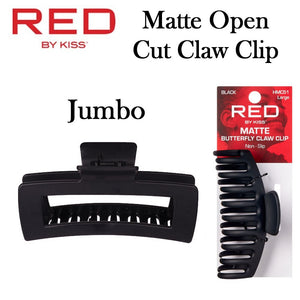 Red by Kiss Clip, Jumbo Matte Open Cut Claw (HMC47)