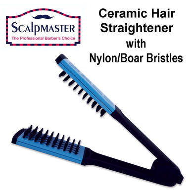 ScalpMaster Ceramic Hair Straightener with Nylon/Boar Bristles (SC1402)