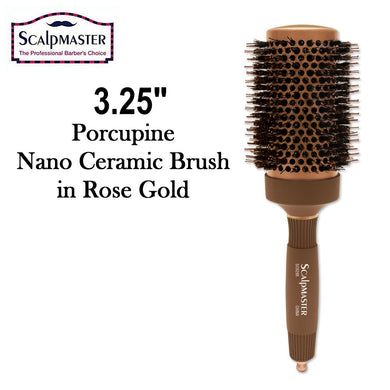 ScalpMaster Brush, Porcupine Nano Ceramic 3.25