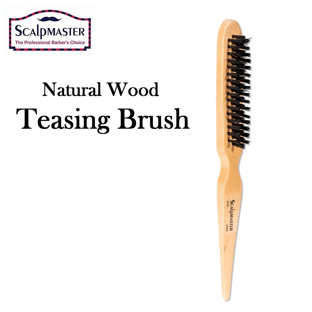 ScalpMaster Brush, Natural Wood Teasing Brush (SC25)