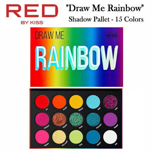 Kiss Shadow Palette "Draw Me Rainbow", 15 colors (KMSP04)