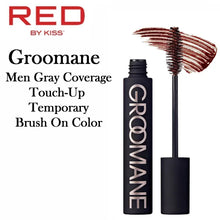 Red by Kiss Groomane Men Gray Coverage Touch-Up Temporary Brush On Color, .33 oz