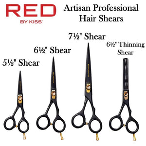 Red by Kiss Artisan Professional Straight Hair Shear
