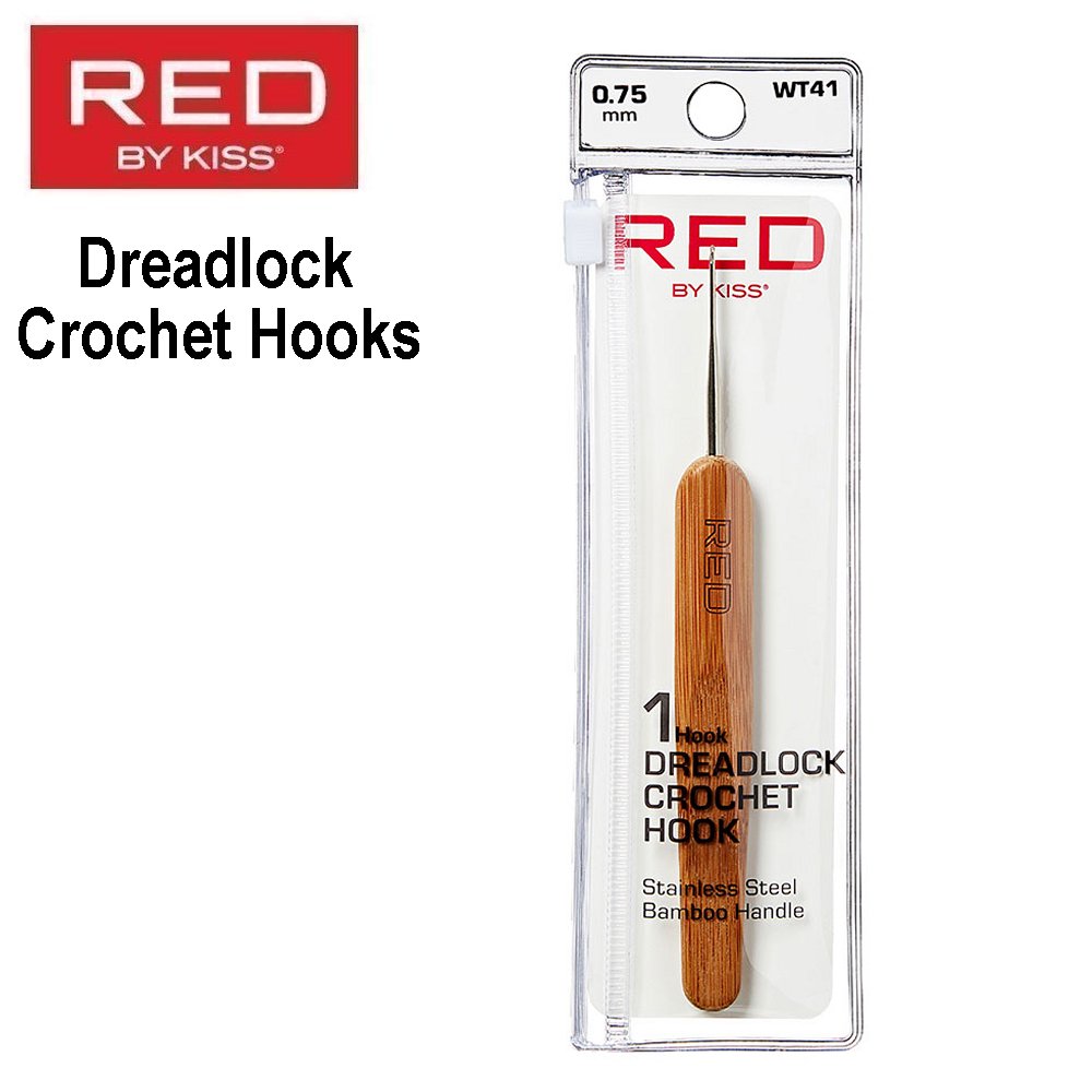 RED Dreadlock Crochet Hooks