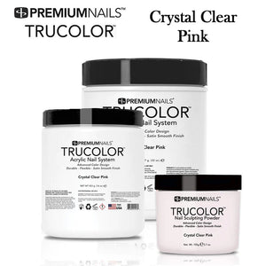 Premium Nails Trucolor Acrylic - Crystal Clear Pink Powder