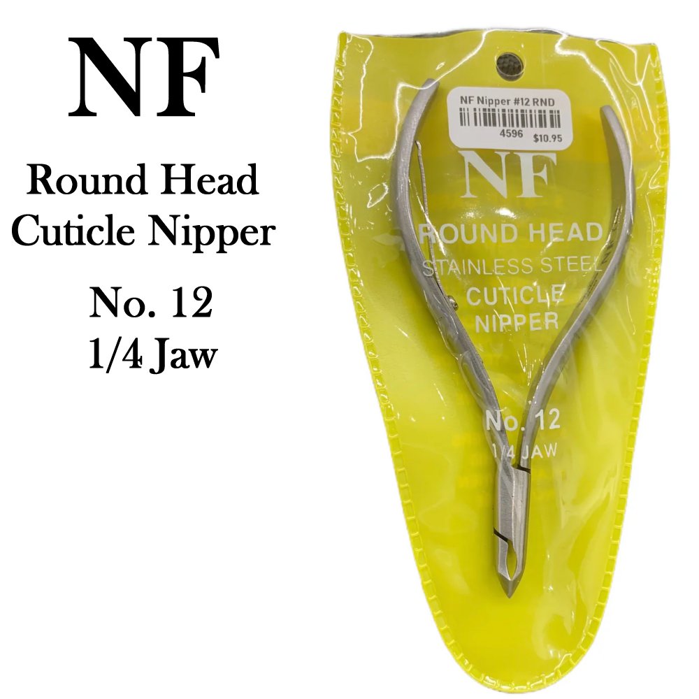 NF Round Head Cuticle Nipper, No 12 - 1/4 Jaw