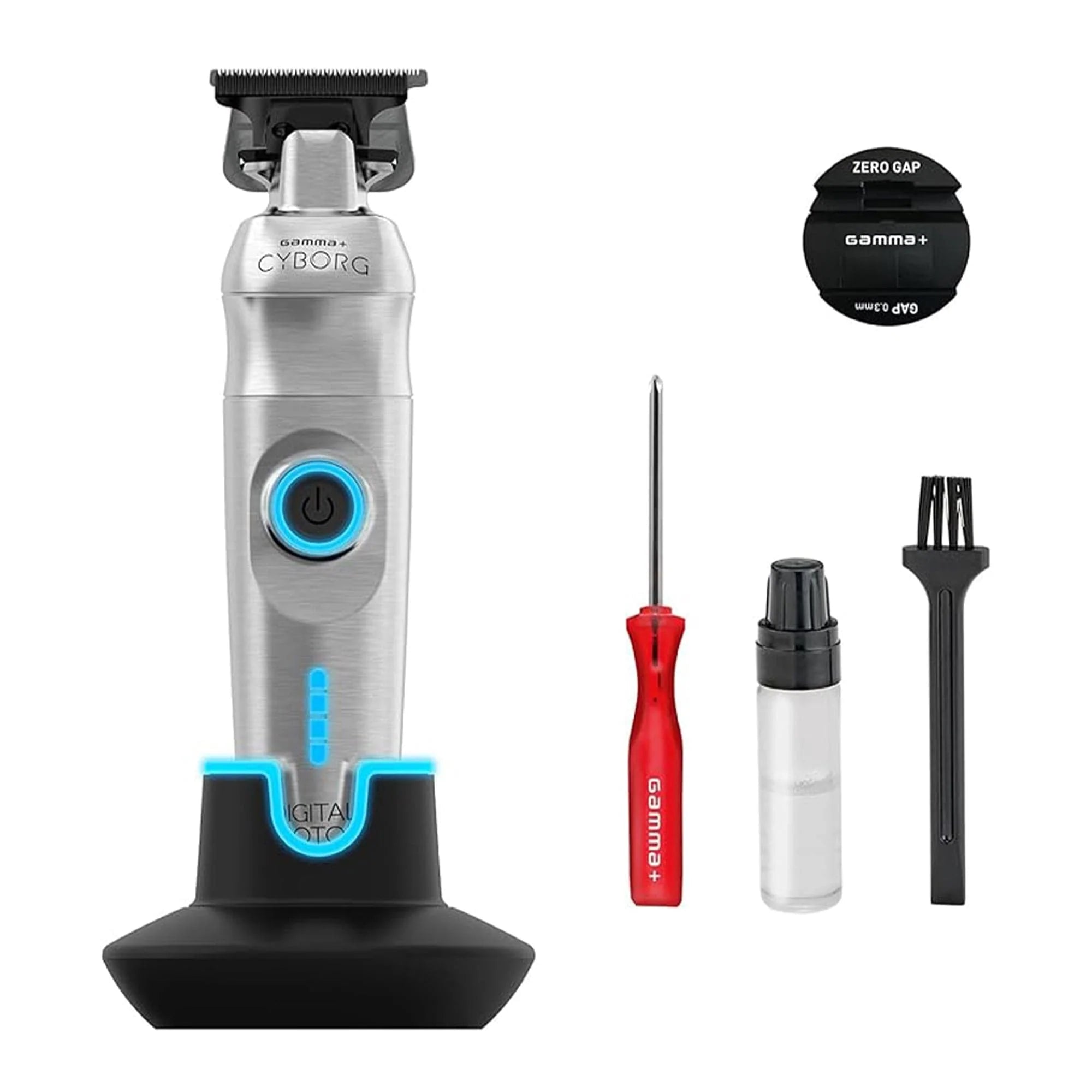 Gamma+ Cyborg Metal Cordless Trimmer – EP Beauty Supply Gamma+ Cyborg Metal Cordless Trimmer – EP Beauty Supply