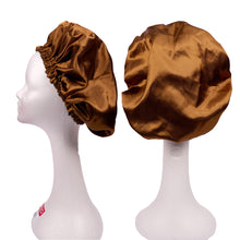 Red by Kiss Bonnet, X-Large Reversible Silky Satin Adjustable Bonnet, Brown (HQ220)