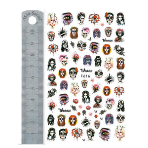 Nail Stickers - Halloween 04 (F616-HQNO)