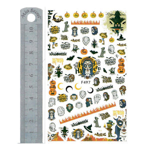 Nail Stickers - Halloween 05 (F497-HQNO)
