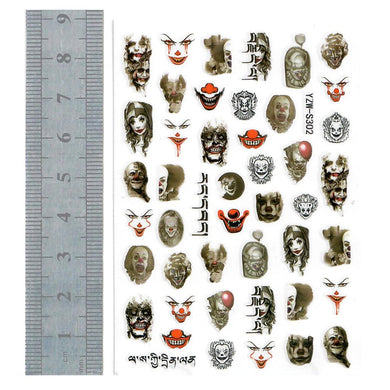 Nail Stickers - Halloween 13 (YZW-S302 - TSZS)