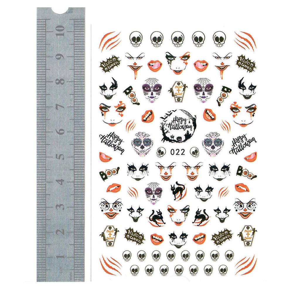 Nail Stickers - Halloween 16 (022-NSns)