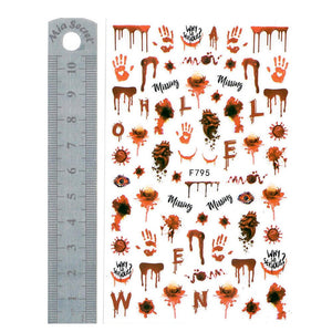 Nail Stickers - Halloween 19 (F795-Miss Colour)