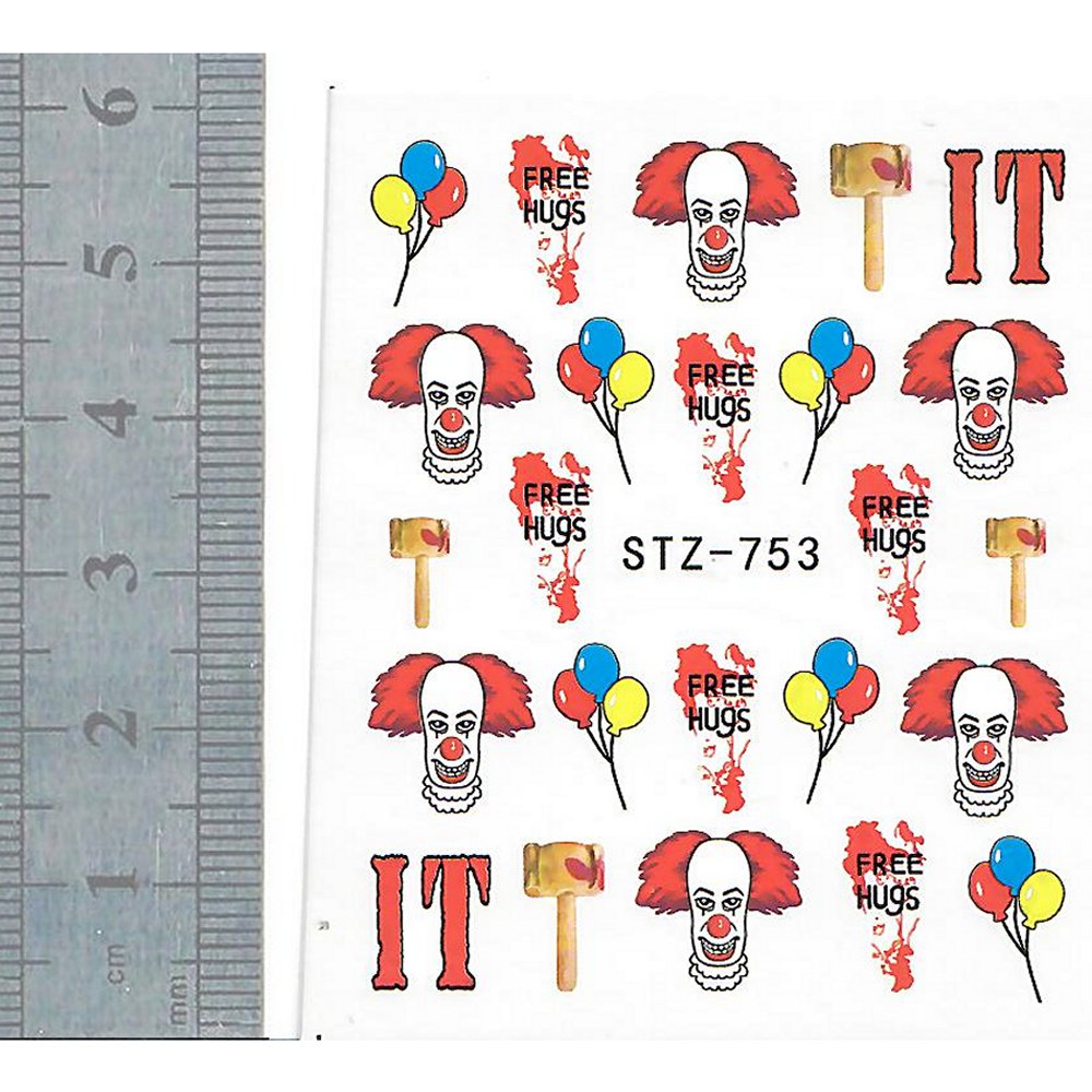 Nail Stickers - Halloween 28 (STZ-753-Clear Pack)