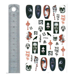 Nail Stickers - Halloween 34 (F956-Clear Pack)