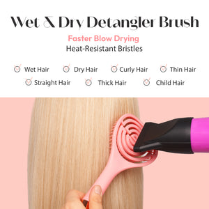 Red by Kiss Brush, Flexible Amaze Circle Vent Brush (HH210)