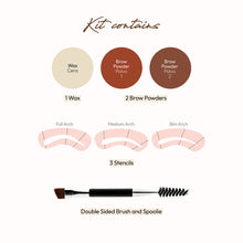 Ruby Kisses Eyebrow Kit, Chocolate Brown (RBKT03)