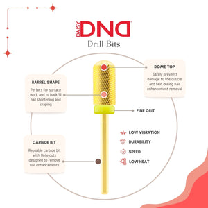 DND Drill Bit, Large Smooth Top Fine Gold Carbide Drill Bit (F-Gold)