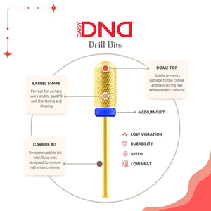 DND Drill Bit, Large Smooth Top Medium Gold Carbide Drill Bit (M-Gold)