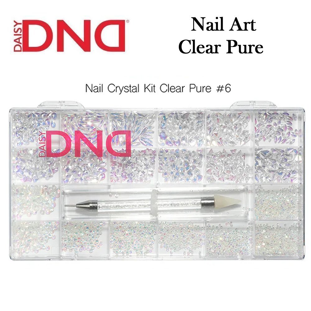 DND Nail Crystal Kit #06, Clear Pure