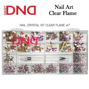 DND Nail Crystal Kit #07, Clear Flame