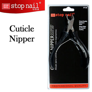 Stop Nail Cuticle Nipper with Comfort Black Grip (SP-360)