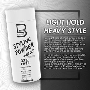 L3VEL3 - Hair Styling Powder "Light" Dust