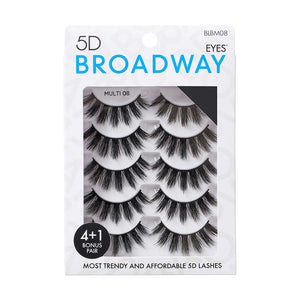 Broadway Eyelash, 5D Eyes Lash Multi Pack, 20+ Styles